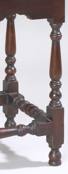 Haskell Side Table Leg Detail