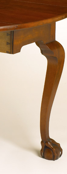 Goddard Drop-leaf Table Leg Detail