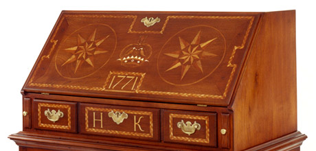Chester County Inlaid Desk on Frame