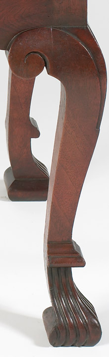 Pennsylvania Spanish Foot Dressing Table Leg Detail