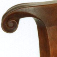 Chester County Queen Anne Arm Chair Arm Detail