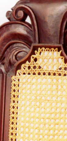 Boston Caned Arm Chair Detail'