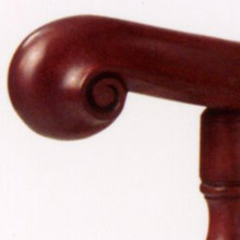 Boston Caned Arm Chair Arm Detail