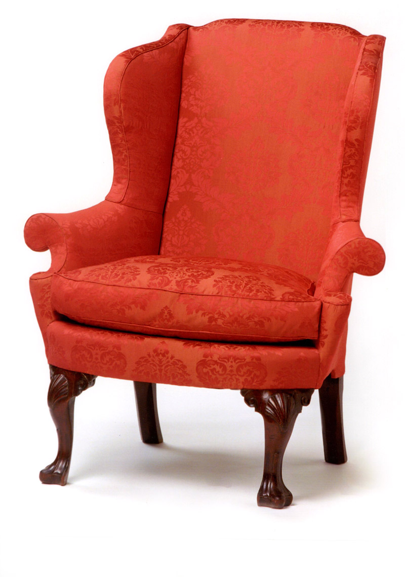 Philadelphia Queen Anne Shell & Voluted Knee Easy Chair