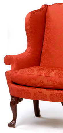 Philadelphia Queen Anne Shell & Voluted Knee Easy Chair